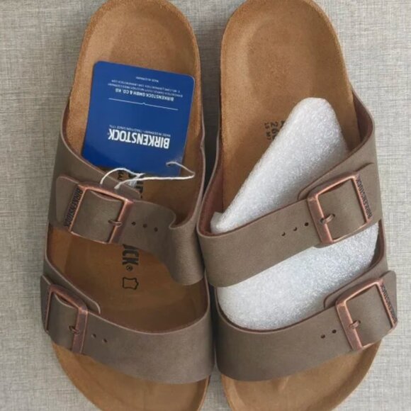 Birkenstock Arizona Brown Suede Sandals - Picture 1 of 4